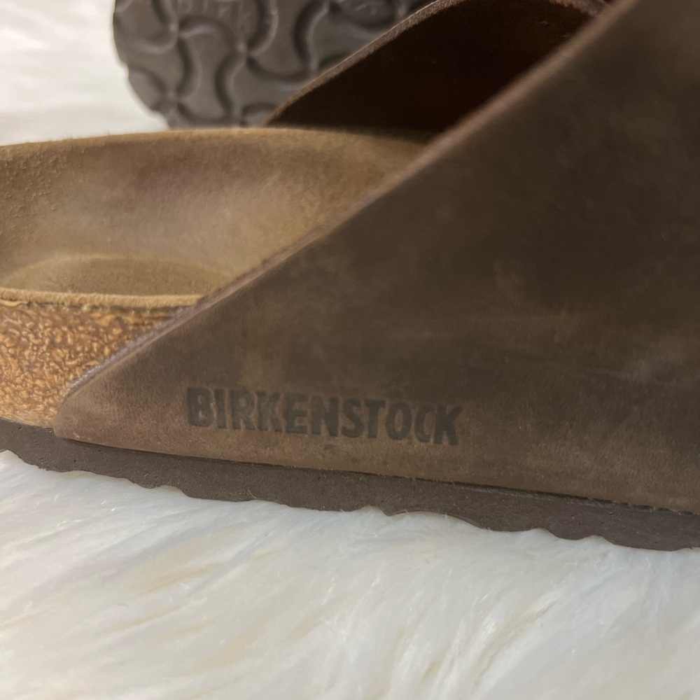 Birkenstock Dark Brown Leather Sandals - Picture 4 of 7